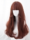 Evahair 2021 New Style Ginger Brown Long Synthetic Wig with Bangs