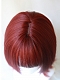 Evahair Red Short Straight Synthetic Wig with Bangs