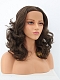 Dark Brown Shoulder Length Wavy Synthetic Lace Front Wig