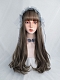Evahair Aoki Grey Long Straight Synthetic Wig with Bangs
