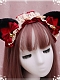 Evahair Cute Christmas Dark Furry Cat-Ears Hairpin