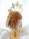 Evahair Golden Hollow-Out Relief Sculpture Hairpin