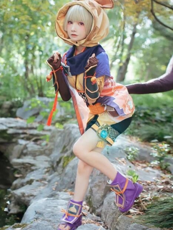 Evahair Genshin Impact Sayu cosplay cosume