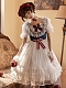 Evahair new style white and blue short sleeve lolita dress