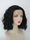 EvaHair Classical Black Wavy Bob Synthetic Lace Front Wig