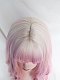 Evahair 2022 New Style Pink and Purple Mixed Medium Wavy Synthetic Wig with Bangs