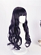 Evahair Grayish Purple Long Wavy Synthetic Wig with Bangs