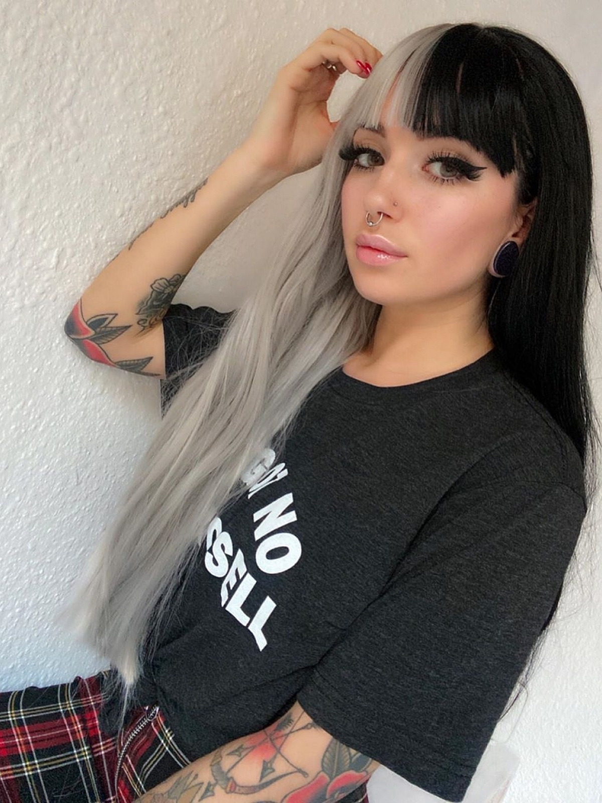 Half wigs grey outlet