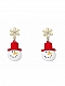 Evahair 2021 New Style Christmas Snowflake Earrings