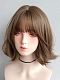 Evahair Blonde Short Straight Synthetic Wig with Bangs