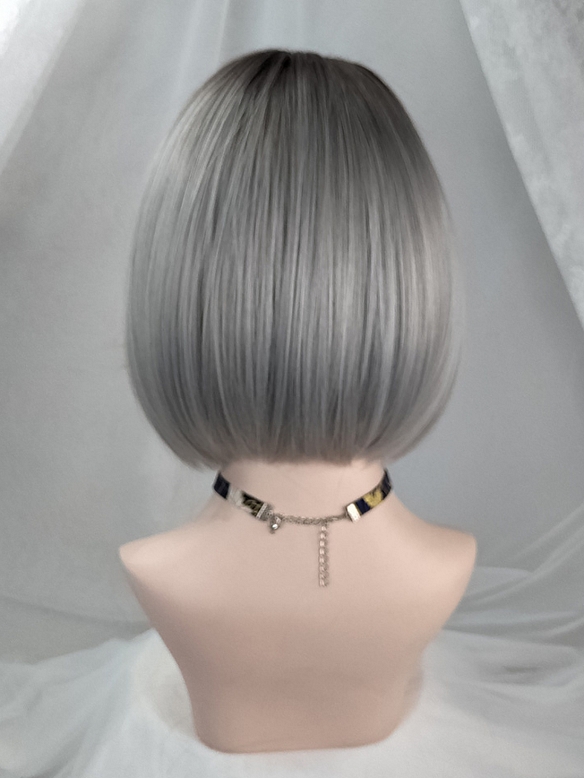 Evahair Grey Ombre Short Synthetic Wig