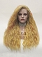 Evahair Yellowish Orange Long Wavy Synthetic Lace Front Wig