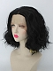 EvaHair Classical Black Wavy Bob Synthetic Lace Front Wig