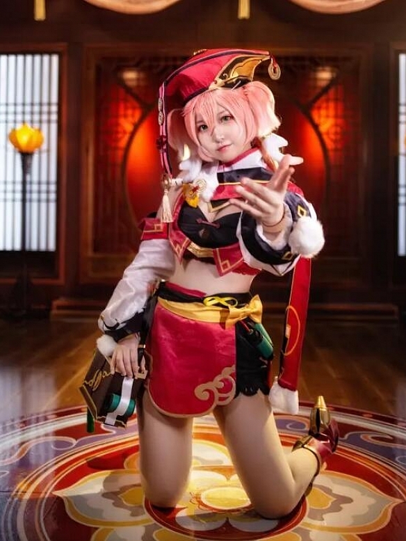 Evahair Genshin Impact Yanfei cosplay costume 