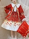 Evahair Christmas style snowman printed lolita dress