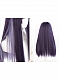 Evahair Sweet Purple Mixed Color Long Straight Synthetic Wig with Bangs