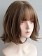 Evahair Blonde Short Straight Synthetic Wig with Bangs