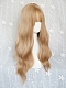 Evahair Lisa Inspired Blonde Long Wavy Synthetic Wig with Bangs