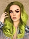 LIGHT GREEN COLOR SYNTHETIC LACE FRONT WIG