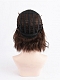 Evahair Brown Short Wavy Synthetic Wig with Bangs