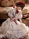 Evahair new style white and blue short sleeve lolita dress