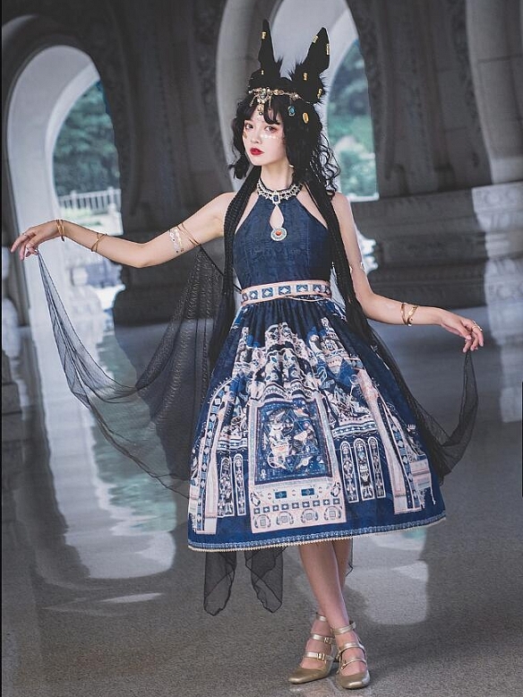Evahair fashion Egyptian style Cyanosis lolita dress