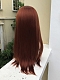 Evahair 2021 New Style Orange Long Straight Synthetic Lace Front Wig