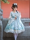 Evahair new style classical blue mesh lolita dress