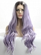  Ash Lavender Wavy Natural Synthetic Lace Front Wig