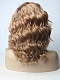 Ash Brown Mix Color Wavy Bob Synthetic Lace Front Wig