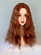 Evahair 2021 New Style Orange Medium Wavy Synthetic Wig with Bangs