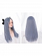 Evahair 2021 New Style Dreamy Blue Long Straight Synthetic Wig