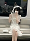 Evahair fashion cheongsam style white mesh lolita dress
