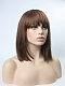 EvaHair Special Medium Length Straight Lob with Bangs