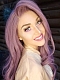 Dusty Lavender Synthetic Lace Front Wig