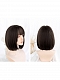 Evahair Cool Brown Bob Straight Synthetic Wig with Bangs