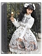 Evahair white gothic punk style lolita dress