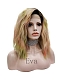 Evahair Colorful Shoulder Length Wavy Synthetic Lace Front Wig