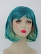 New Arrival Hidden Rainbow Color Teal Bob Synthetic Wig