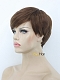 Brown Short Pixie Cut Synthetic Wig Capless Wig