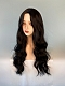 Evahair 2021 New Style Black Long Natural Wavy Synthetic Wig with Side Bangs