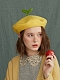 Kawaii Green Bean Sprout Mori Beret Hat