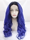 Evahair Fashion Style Sexy Blue Long Wavy Synthetic Wig