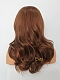 Bust Length Brown Wavy Synthetic Lace Front Wig for Daily Wear