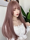 Fashion Rattan Pink wig lolita hime cut long straight wig