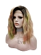 Evahair Colorful Shoulder Length Wavy Synthetic Lace Front Wig