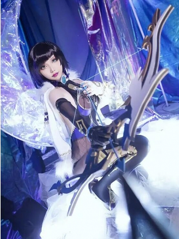 Evahair Genshin Impact Yelan cosplay costume