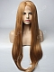 Ash Brown Long Straight Synthetic Lace Front Wig