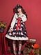 Evahair Fashion Strawberry Printed Black Lolita Dress JSK