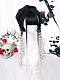 Adjustable Black and white gradient full cap lolita wig